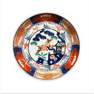 Antique Japanese Imari Arita Porcelain Bowl Meiji Taisho Era Hand Painted 6"